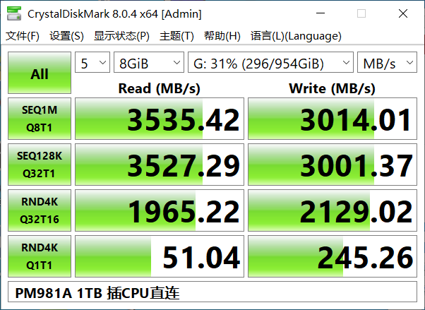 970EVOPLUS/PM981A接AMD芯片组降速问题
